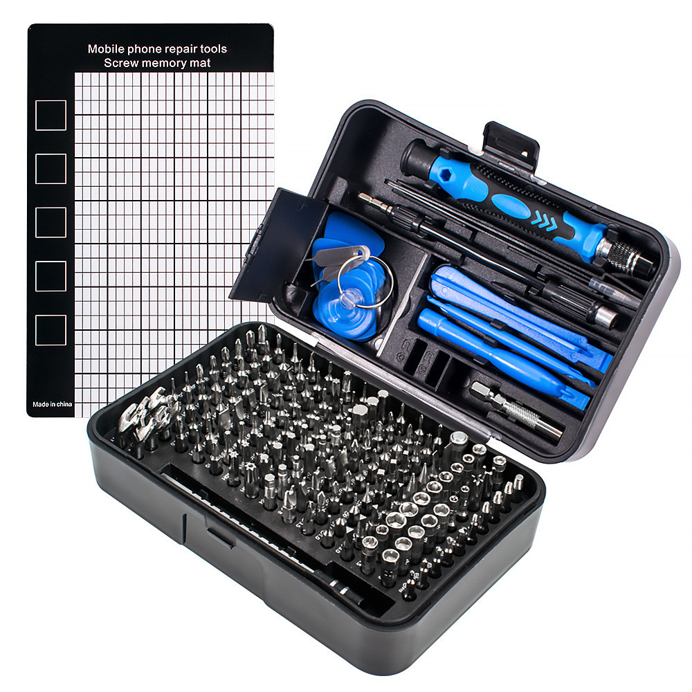 Electronics Repair Tools - 170-teiliges Präzisions-Schraubendreher-Set aus CRV-Legierungsstahl, magnetisches Reparaturwerkzeug-Set