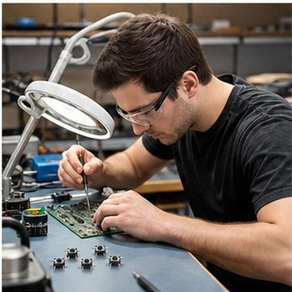 Electronics Repair In Usa - 100 Stück Taktile Momentan-Drucktastenschalter-Sortiment für Elektronikprojekte