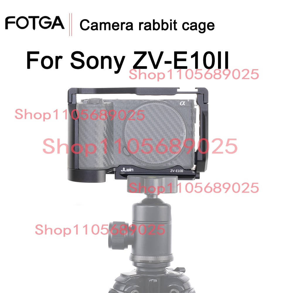 Sony Camera Zv-E10 - ZVE10II Kamerakäfig mit Holzgriff, oberer Handgriff,